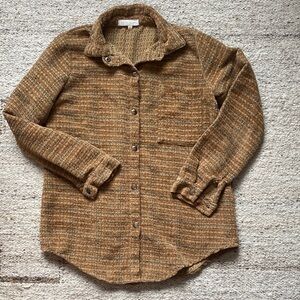 Gilded Intent Brown Button Down Shirt